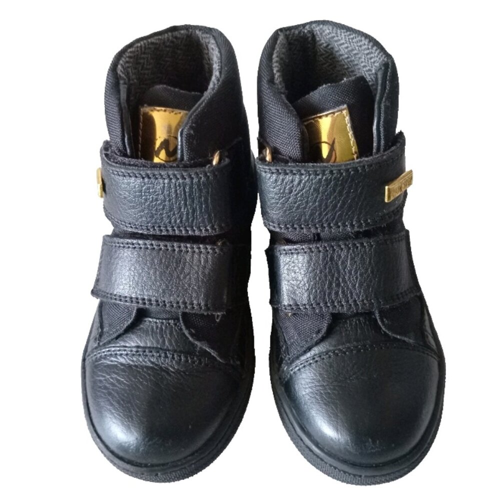 Naturino Rain Step Girls Black Ankle Boots Urban Sporty On-trend Sz 28 US 11